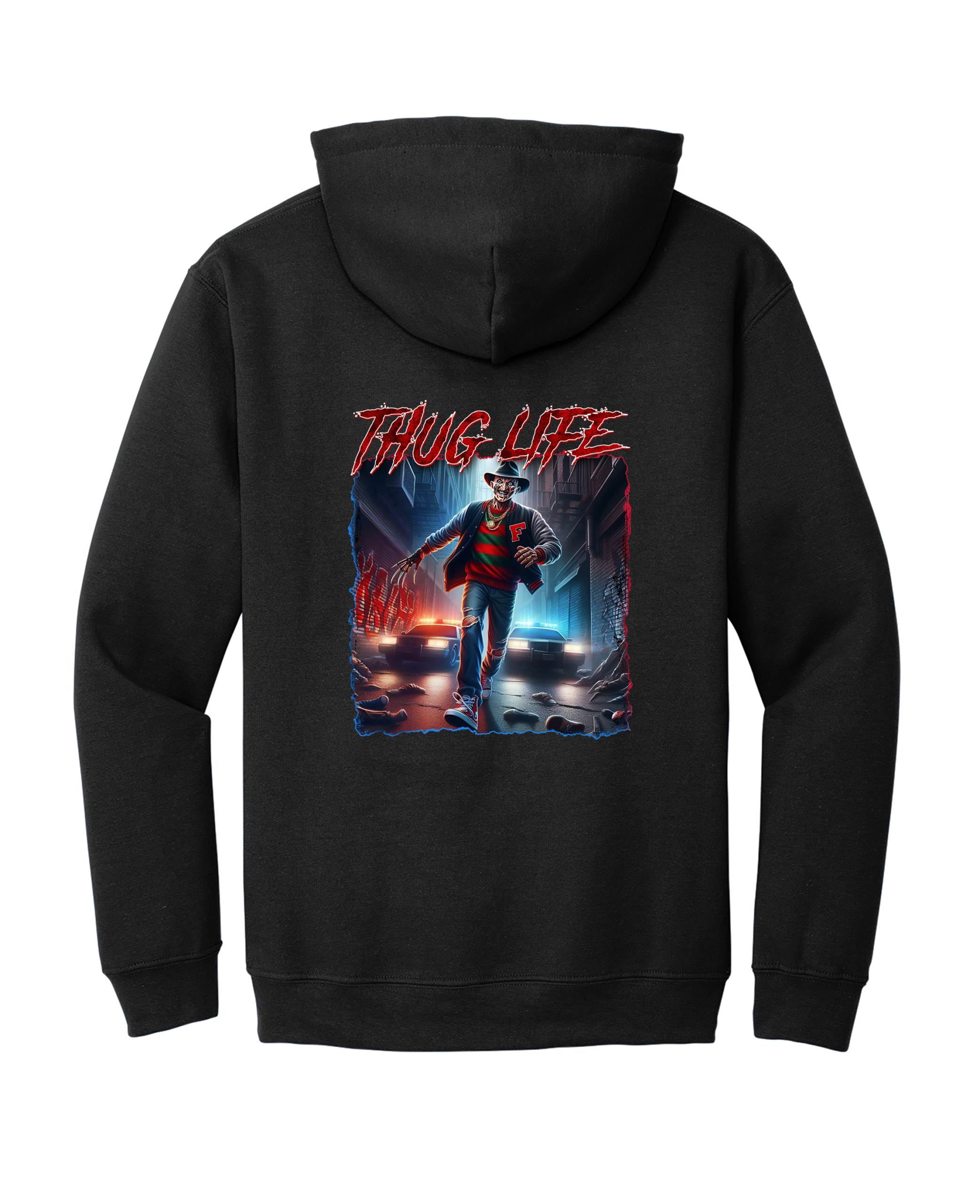 Custom Halloween Thug Life Freddy Krueger Hoodie