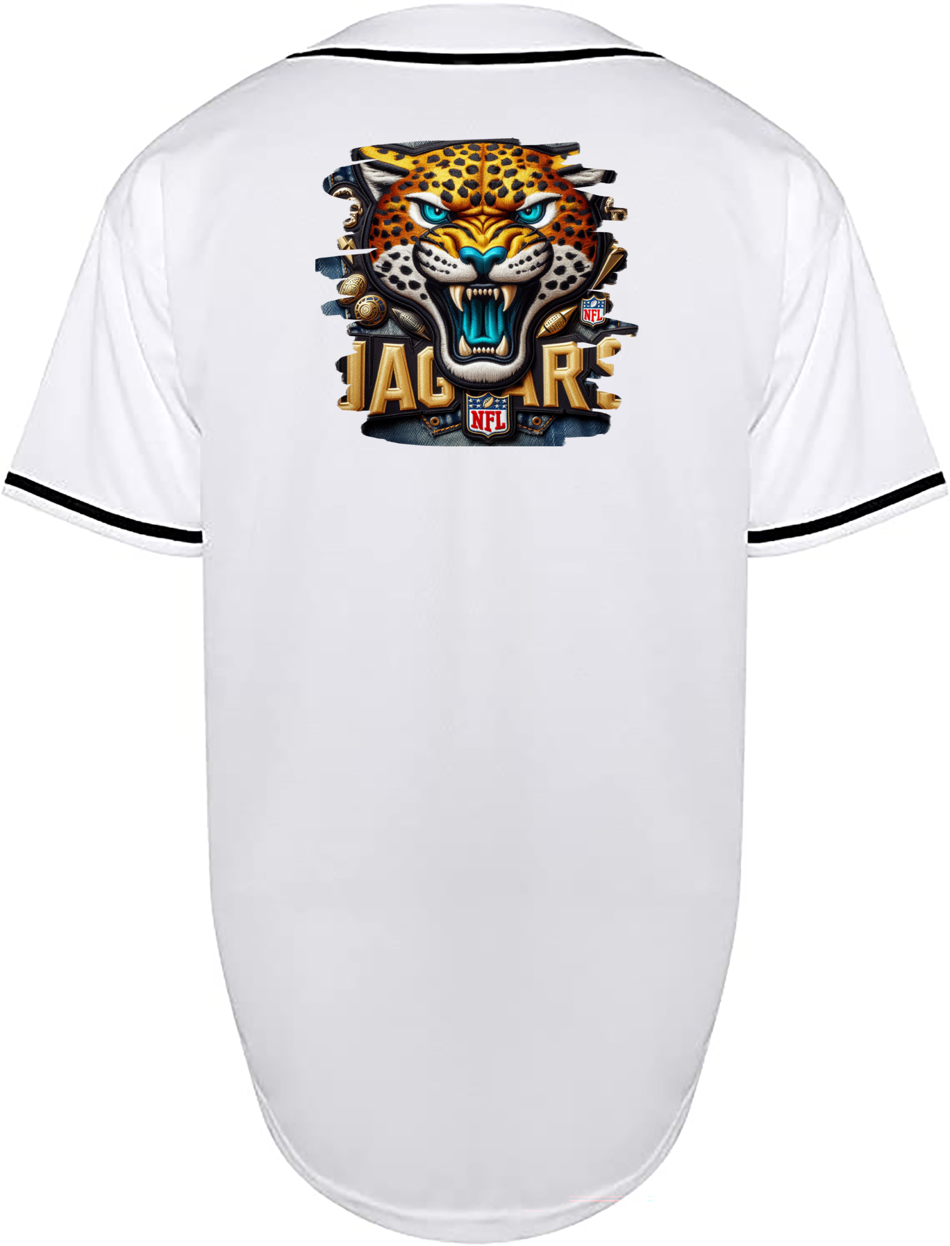 Custom Jaguars Denim Jersey