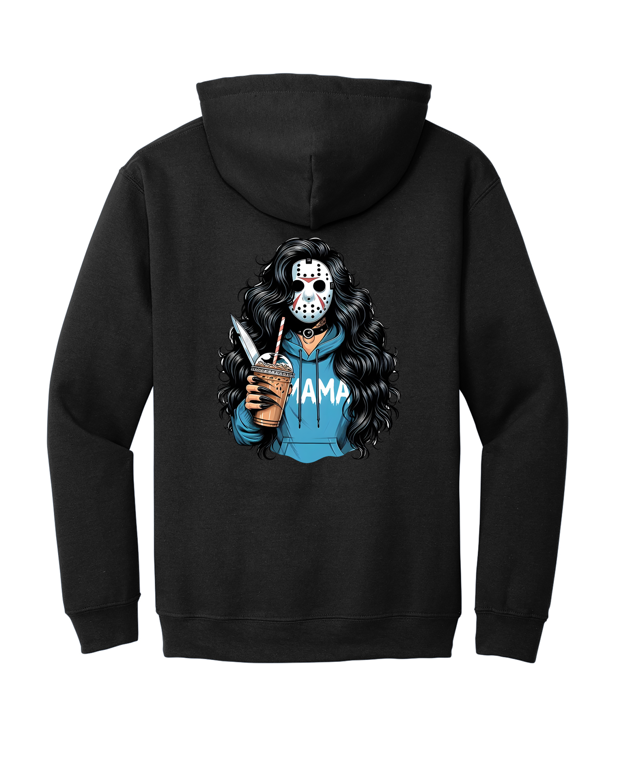 Custom Halloween Jason Voorhees Blue Hoodie