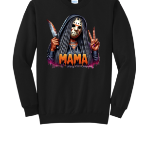 Custom Halloween Jason Voorhees Mama Crew Neck Sweatshirt