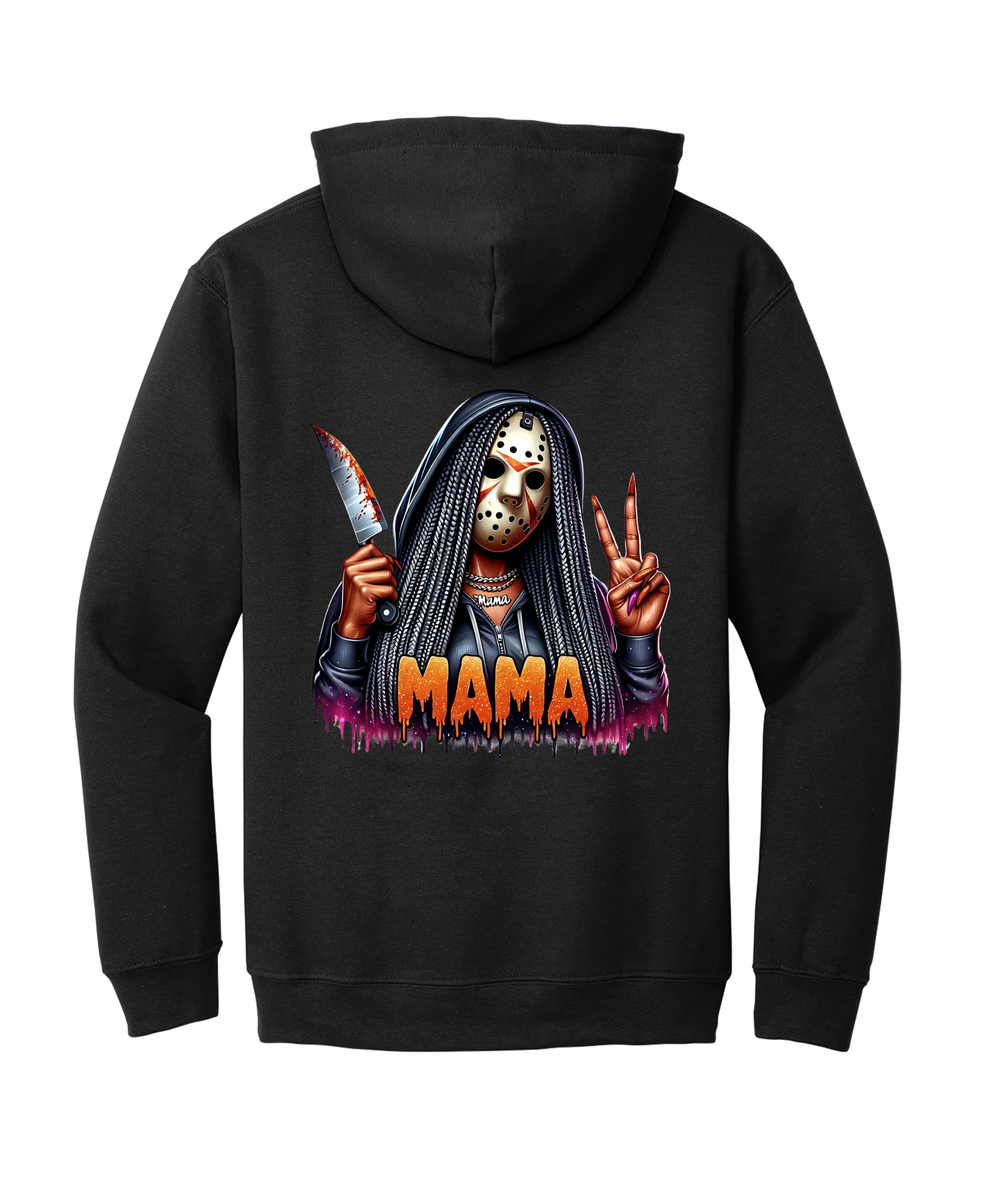 Custom Halloween Jason Voorhees Mama Hoodie