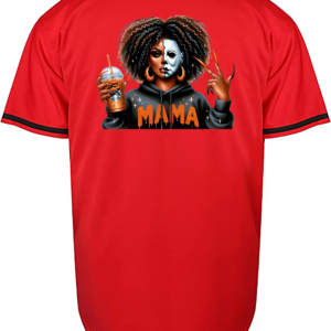 Custom Halloween Michael Meyers Mama Jersey
