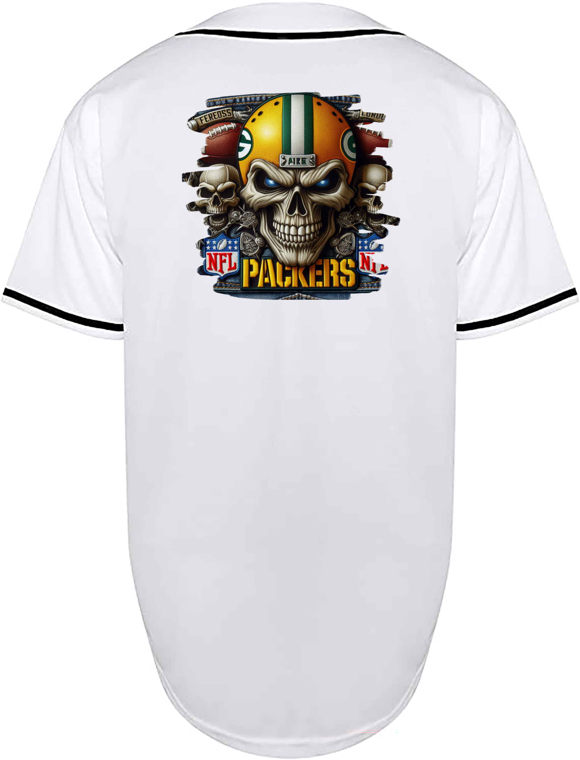 Custom Packers Denim Jersey