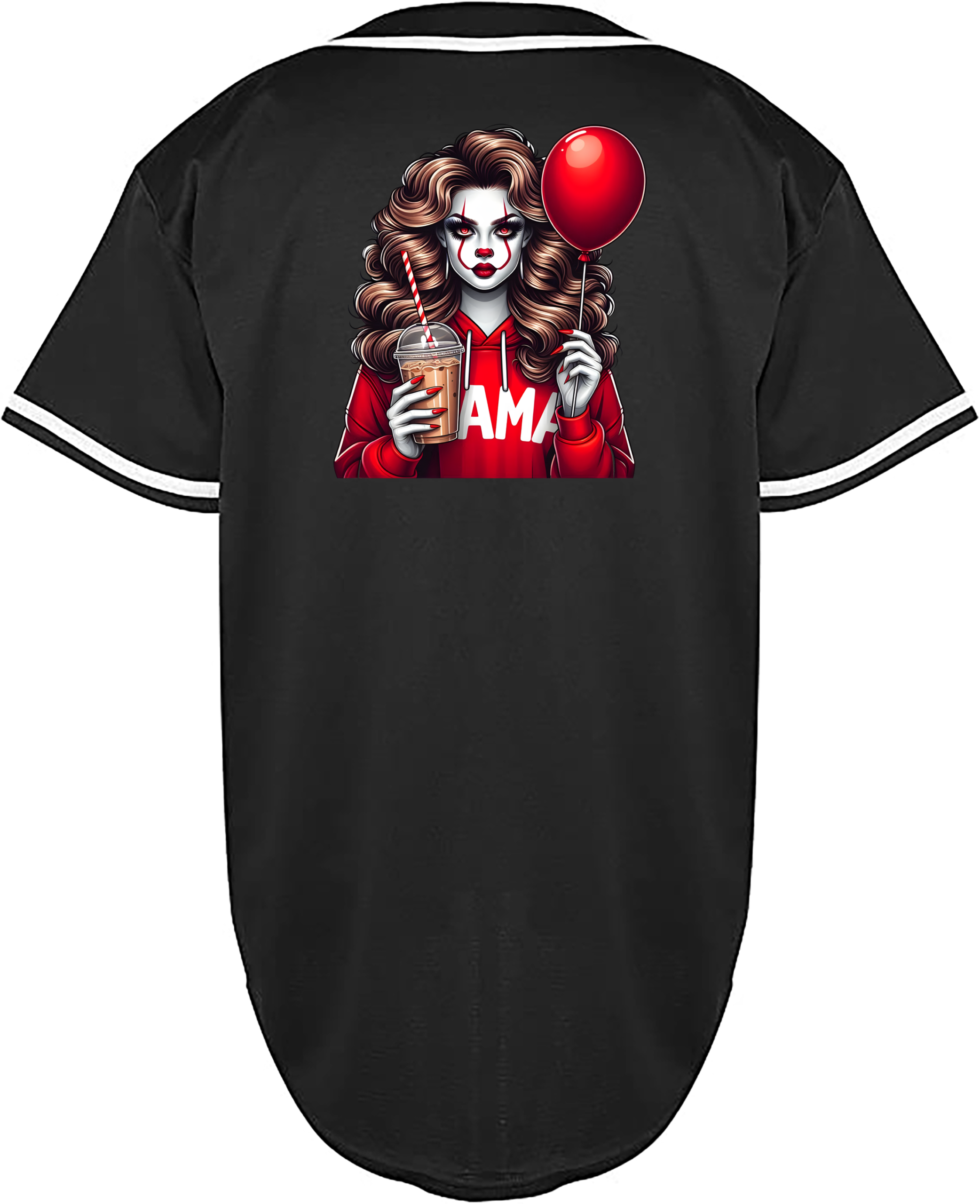 Custom Halloween Penny-Wise Mama Jersey