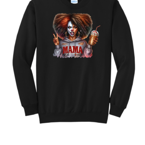 Custom Halloween Penny-Wise Red Hair Mama Crew Neck Sweatshirt
