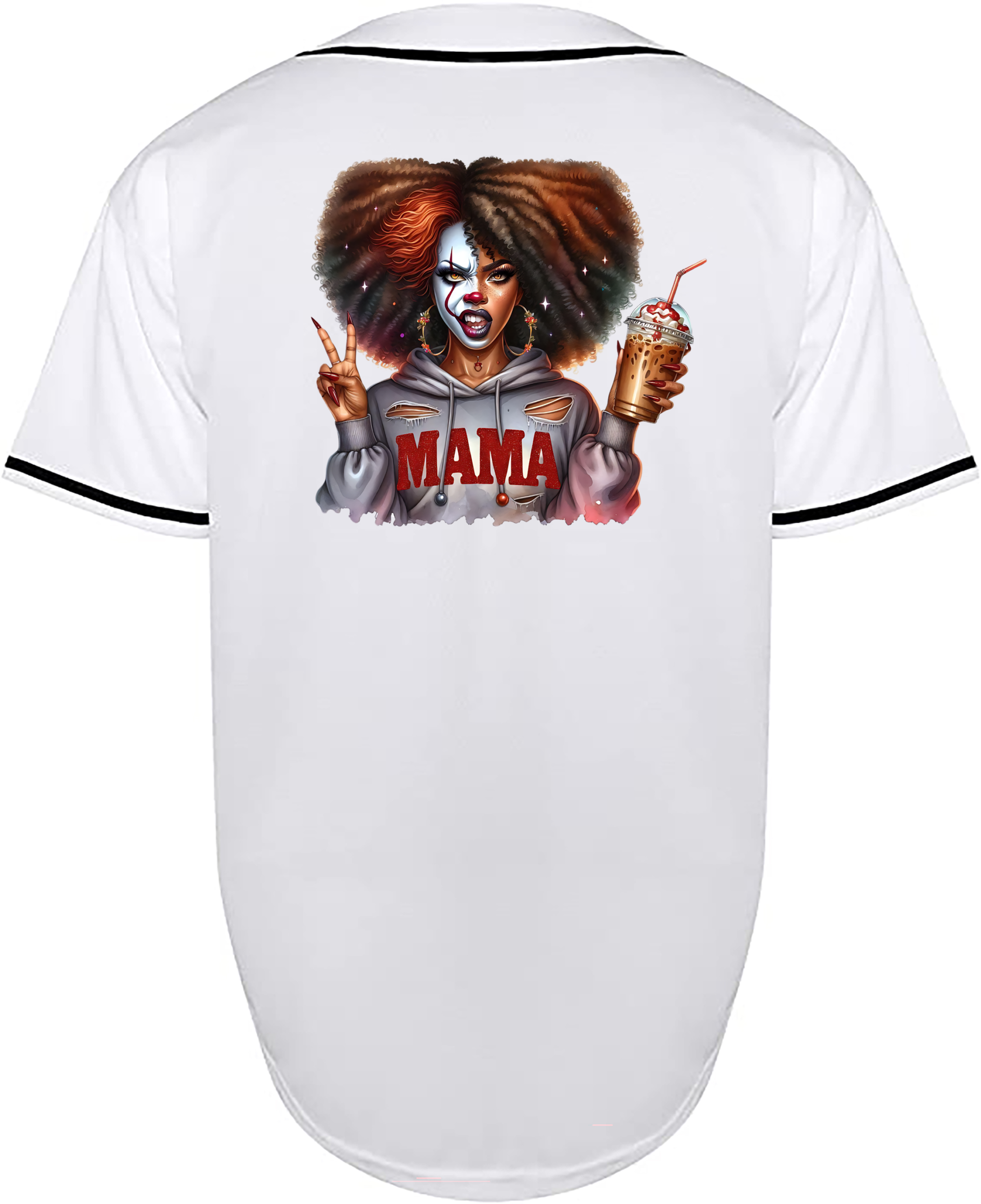 Custom Halloween Penny-Wise Red Hair Mama Jersey