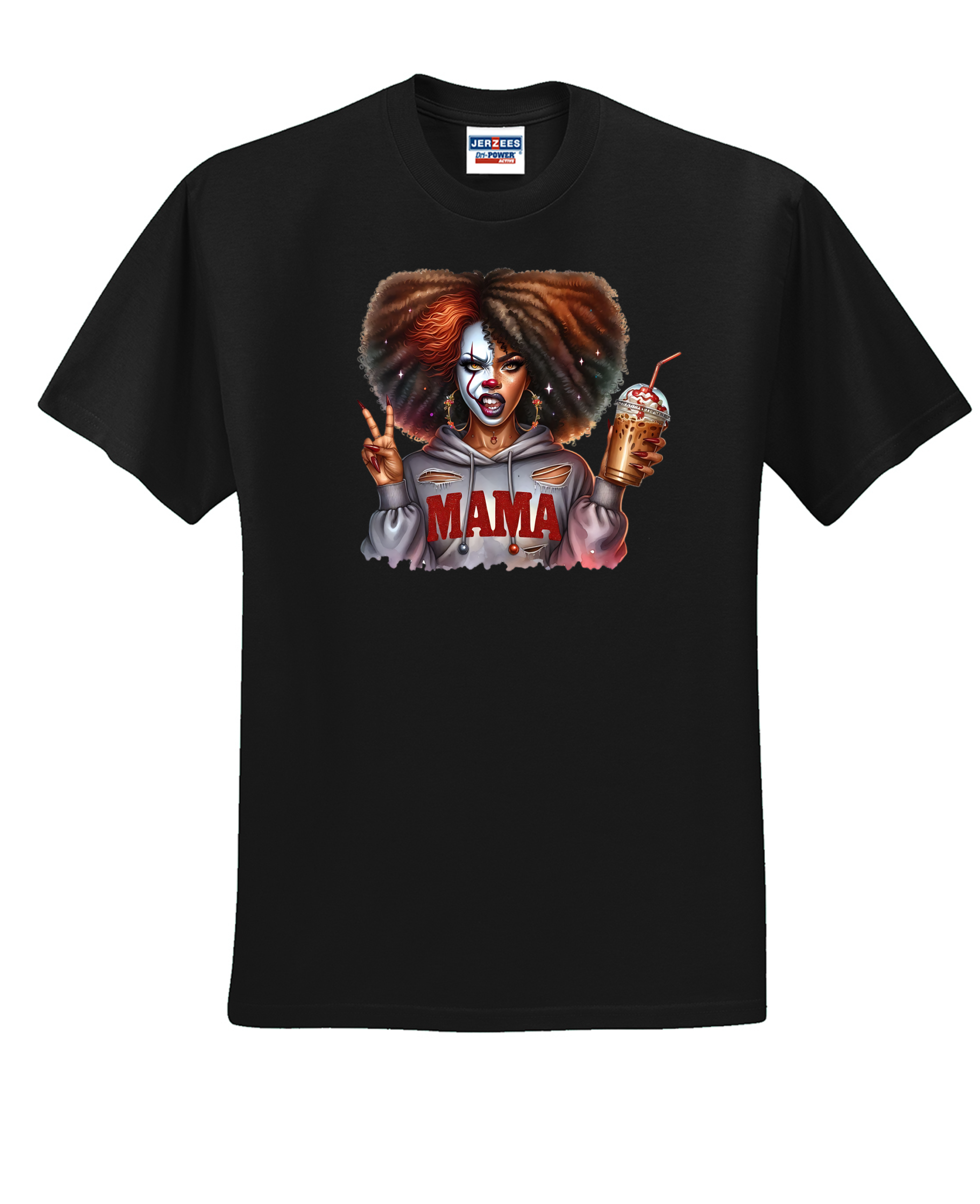 Custom Halloween Penny-Wise Red Hair Mama T Shirt