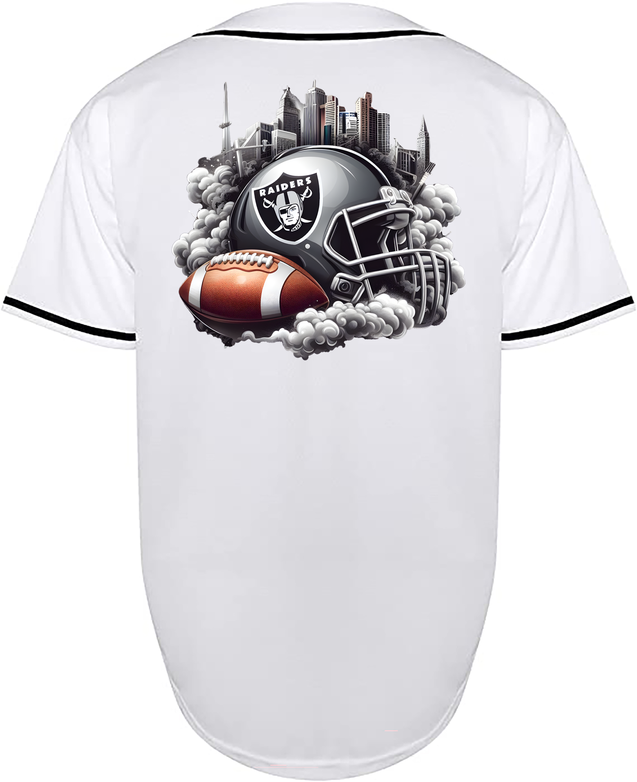 Custom Raiders Helmet Jersey