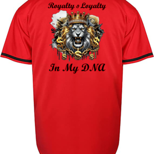 Custom Royalty and Loyalty Lion Jersey