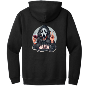 Custom Halloween Scream Circle Mama Hoodie