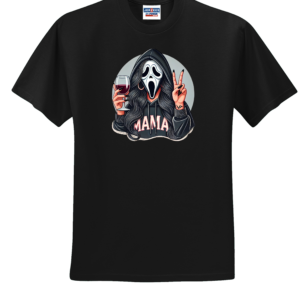 Custom Halloween Scream Circle Mama B T Shirt
