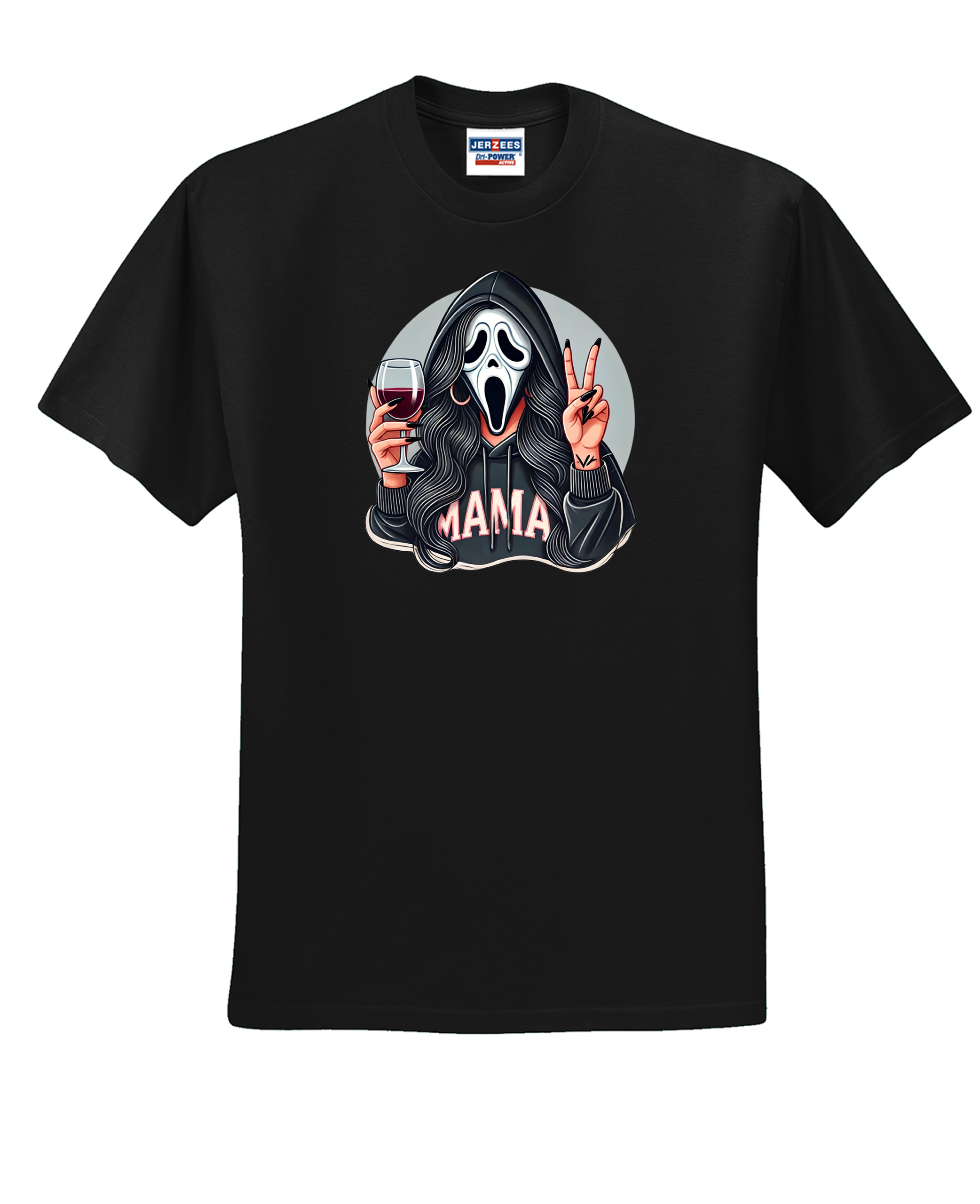 Custom Halloween Scream Circle Mama B T Shirt
