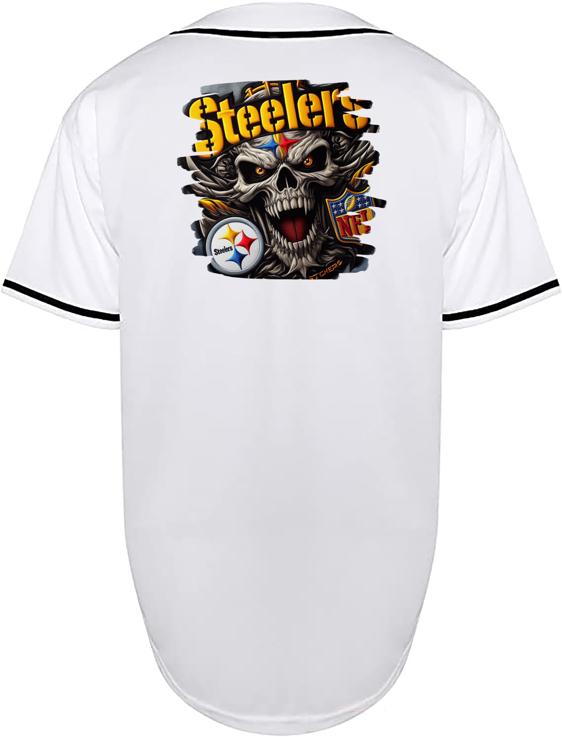 Custom Steelers Denim Jersey