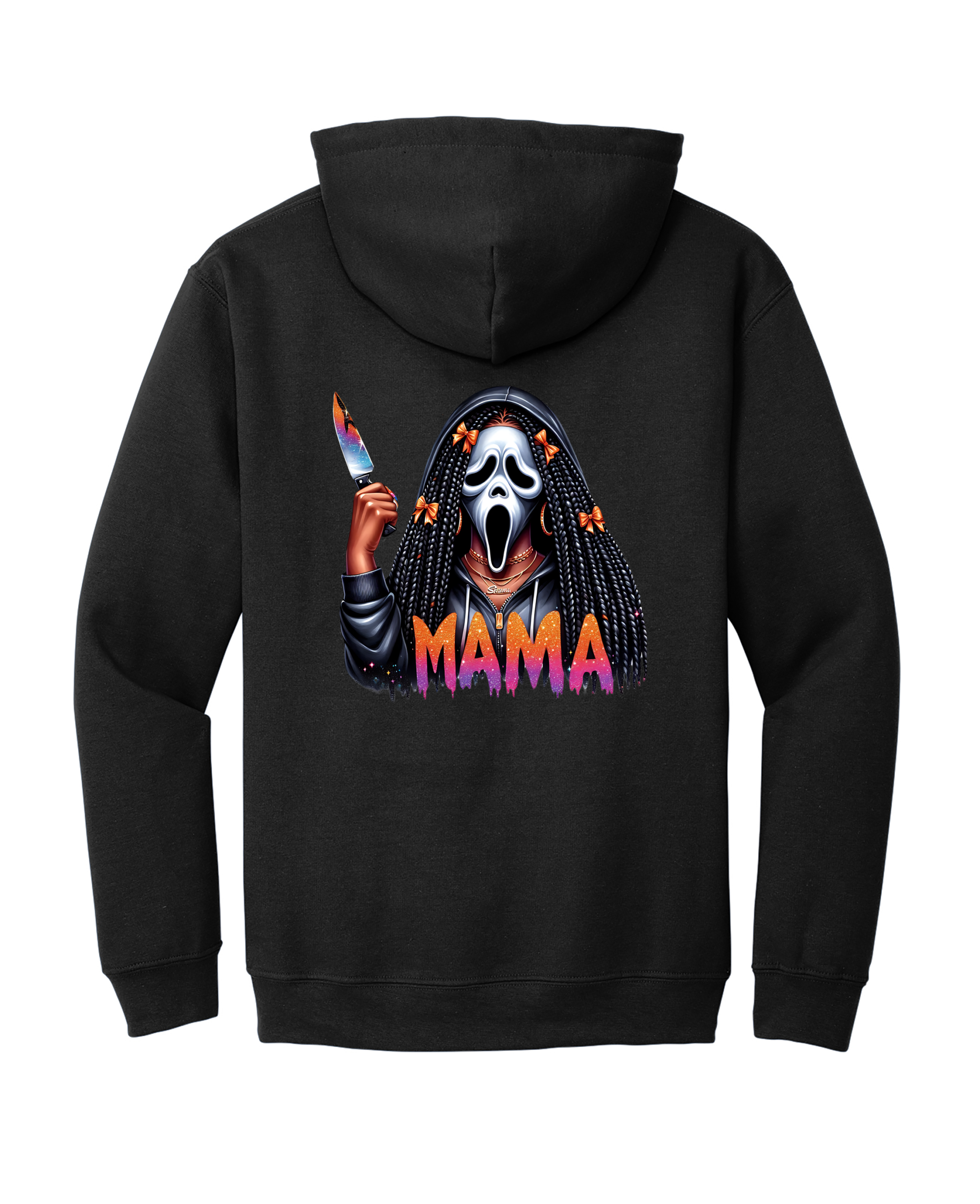 Custom Halloween Scream Mama Hoodie