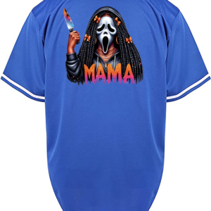 Custom Halloween Scream Mama Jersey