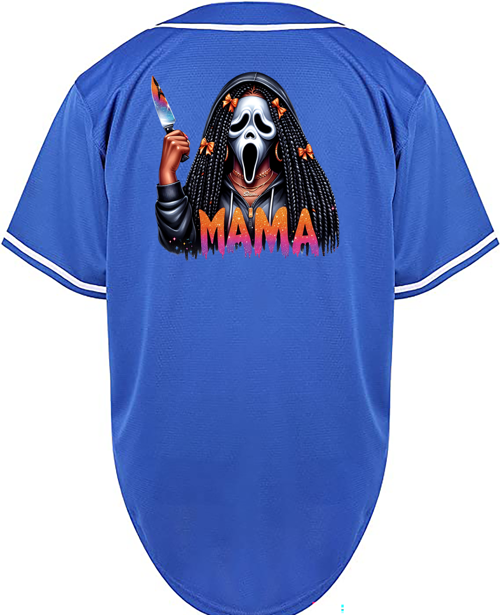 Custom Halloween Scream Mama Jersey