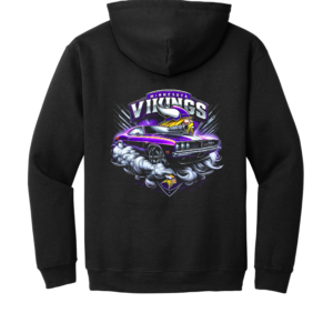 Custom Vikings Muscle Car Hoodie