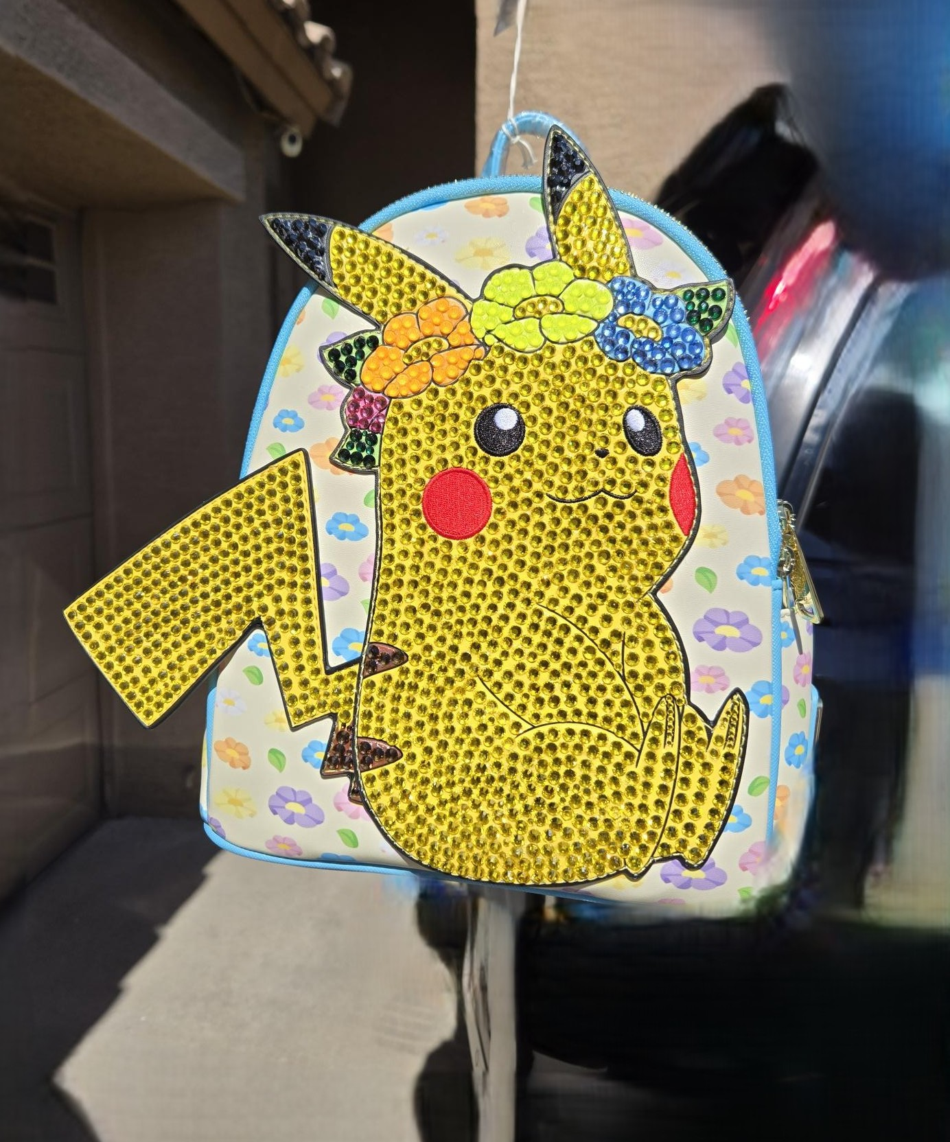 Disney LoungeFly Bling Pikachu Mini Backpack