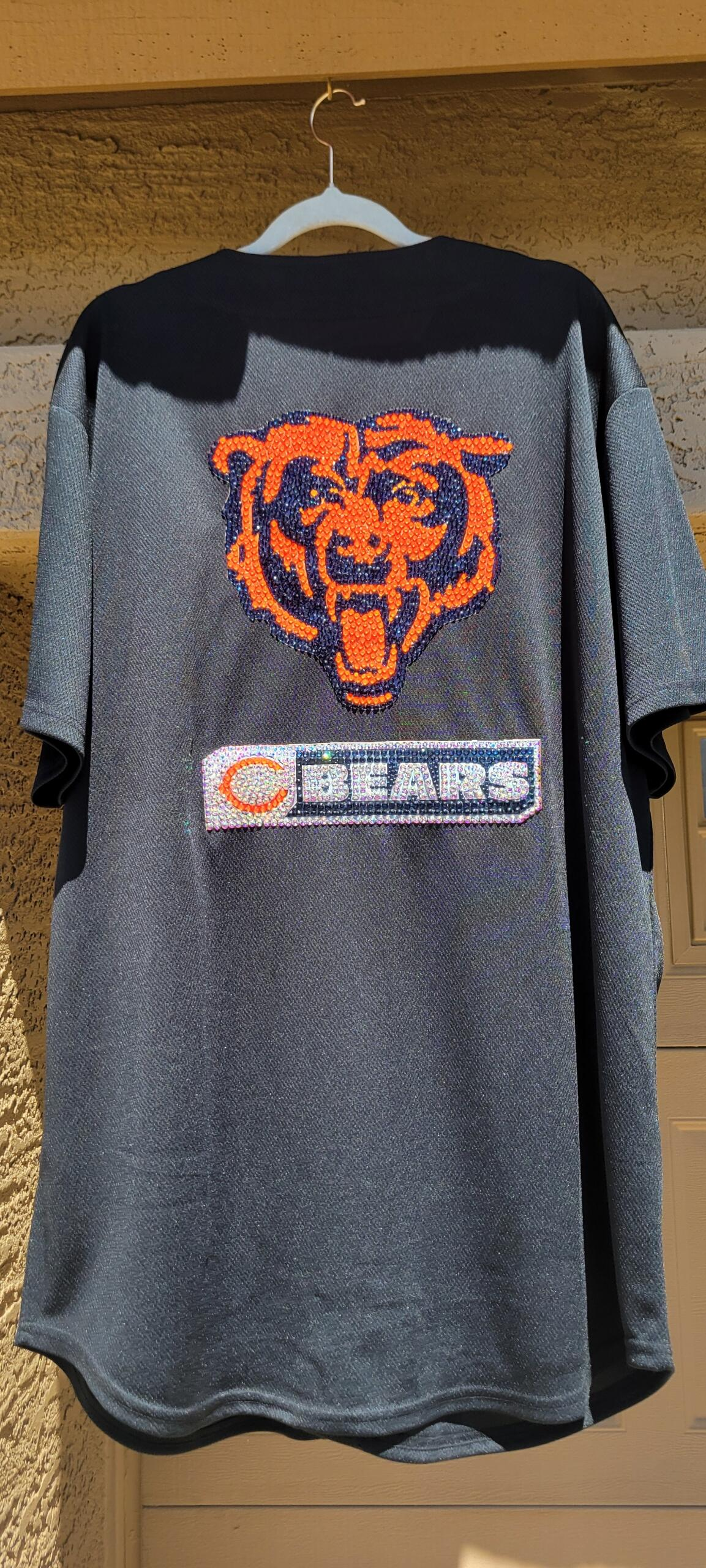 Blinged Out Chicago Bears Jersey