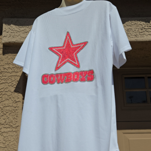 Blinged Out Dallas Cowboys Jersey (Pink Rhinestones)