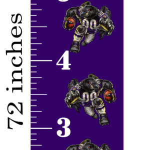 6FT Life Size Growth Chart Baltimore Ravens