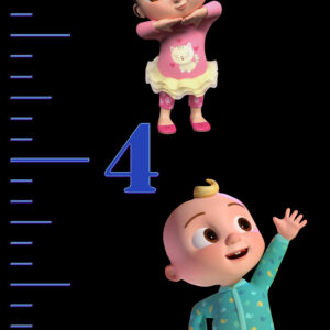 6FT Life Size Growth Chart Coco Melon