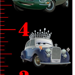 6FT Life Size Growth Chart Cars