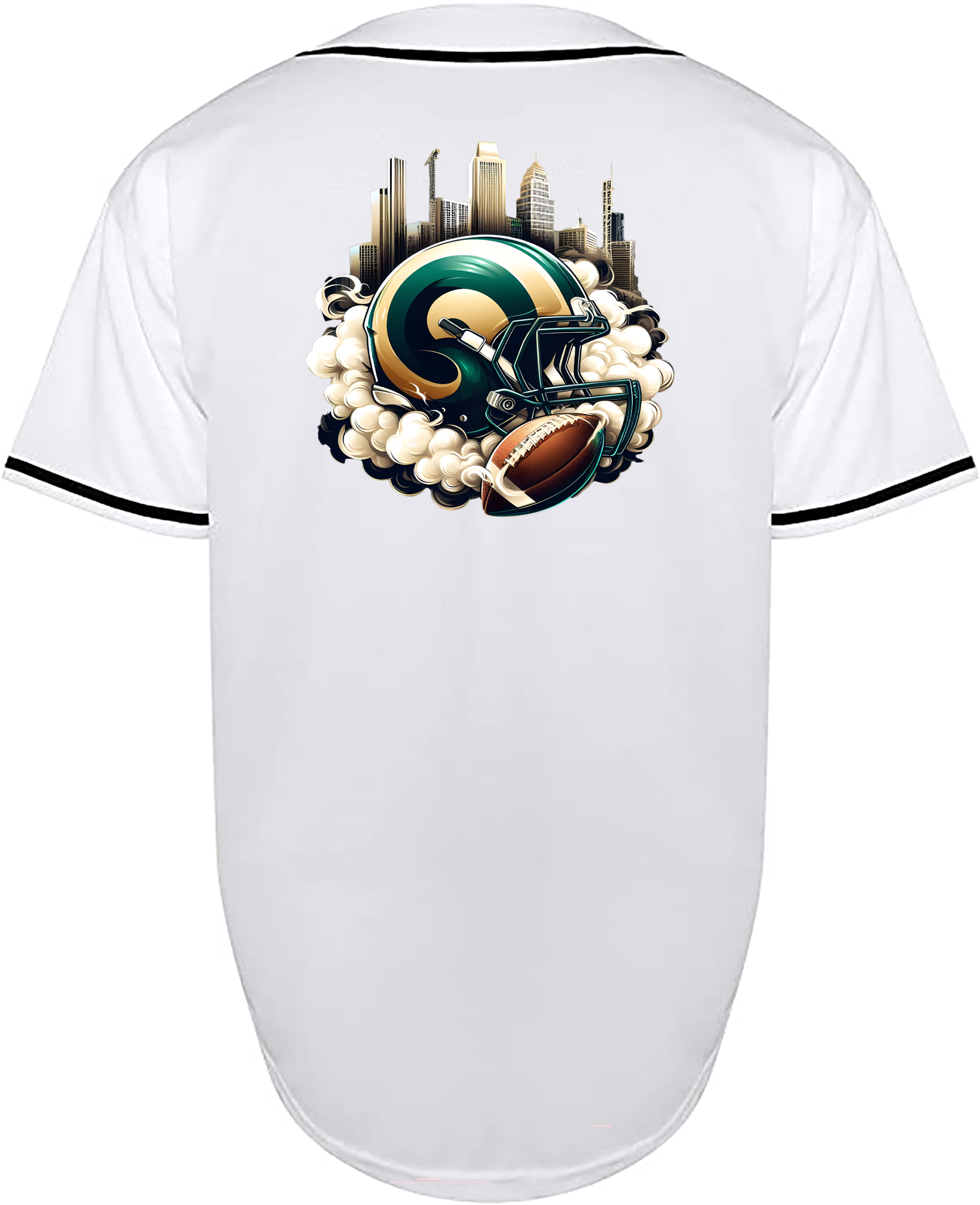 Custom Colorado State Rams HELMET JERSEY