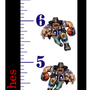 6FT Life Size Growth Chart Dallas Cowboys