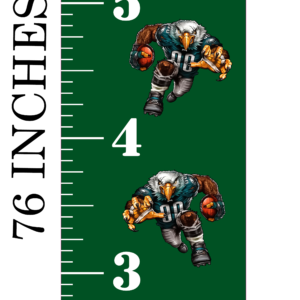 6FT Life Size Growth Chart Philadelphia Eagles