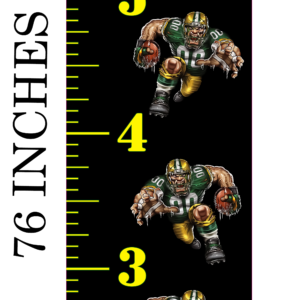 6FT Life Size Growth Chart Green Bay Packers
