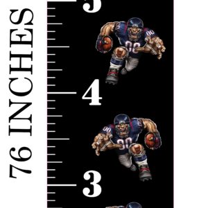 6FT Life Size Growth Chart Huston Texans
