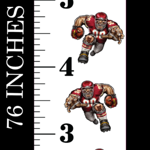 6FT Life Size Growth Chart Kansas City Chiefs