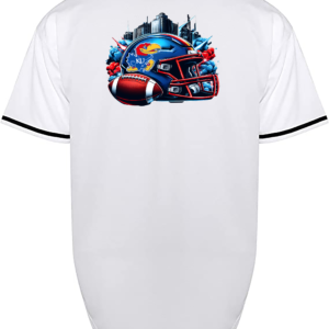 Custom Kansas J Hawks HELMET JERSEY