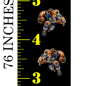 6FT Life Size Growth Chart LA Rams