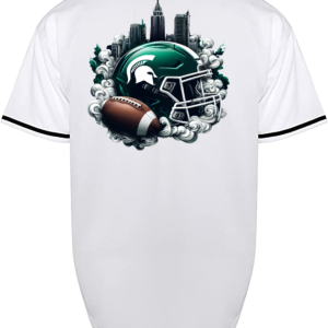 Custom Michigan State Spartans Helmet Jersey