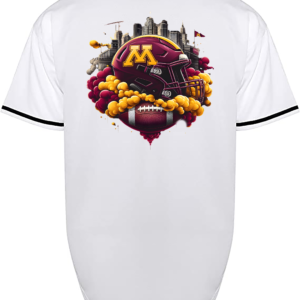 Custom Minnesota Golden Gophers Helmet Jersey