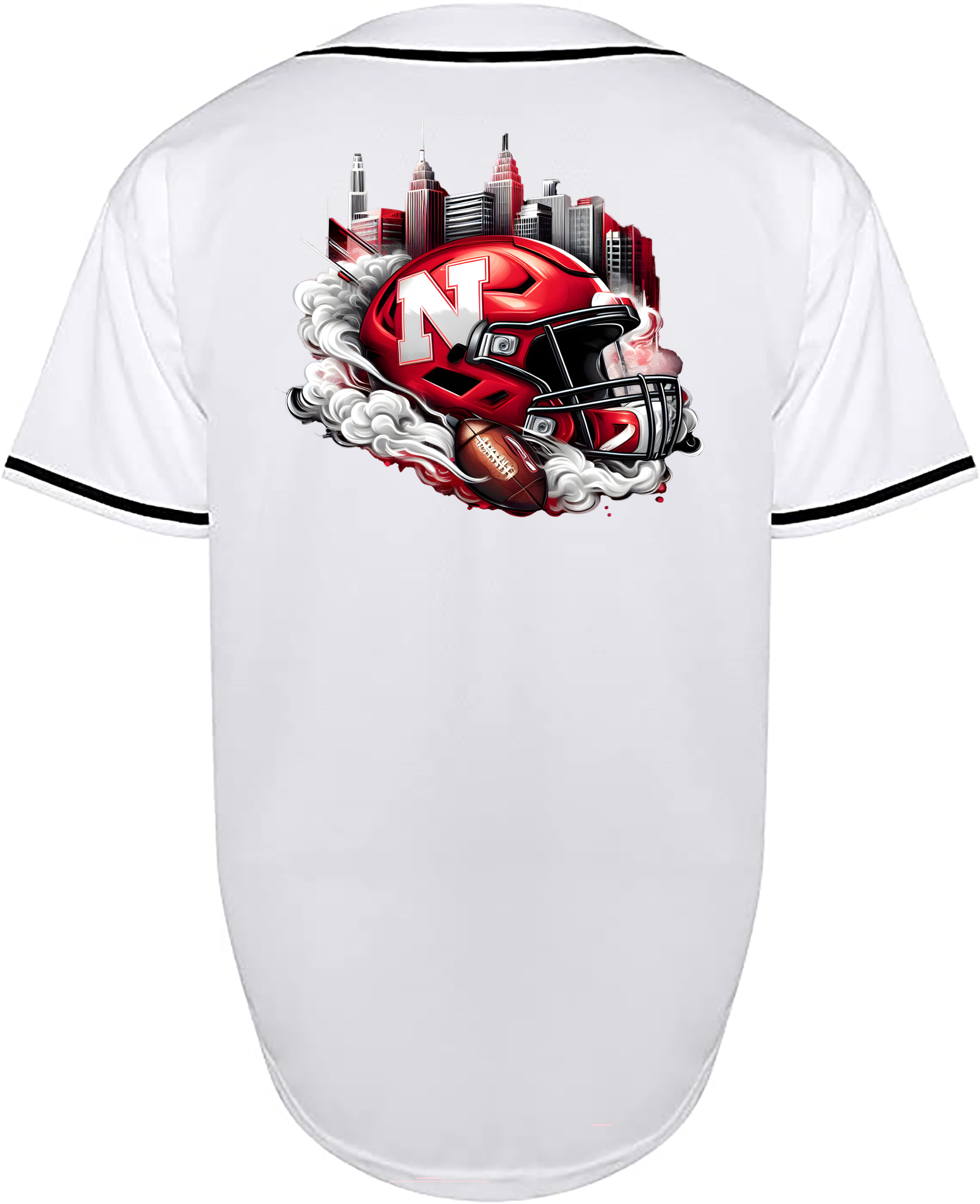 Custom Nebraska Corn Huskers Helmet Jersey