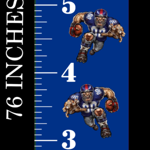 6FT Life Size Growth Chart New York Giants