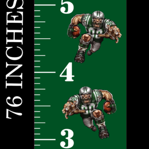 6FT Life Size Growth Chart New York Jets