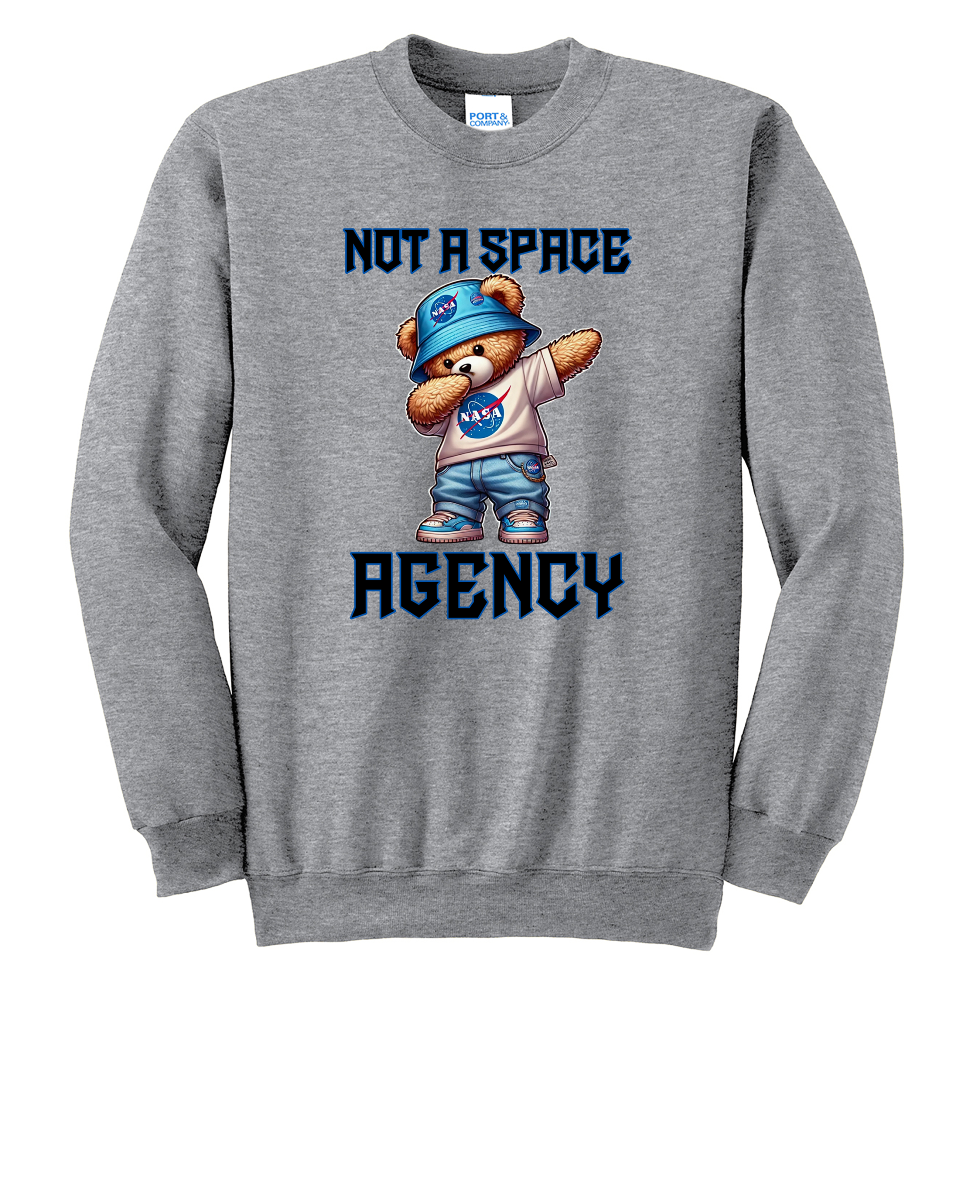 Custom NASA Not a Space Agency Crew Neck Sweatshirt
