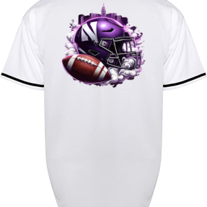 Custom Northwestern Wildcats Helmet Jersey
