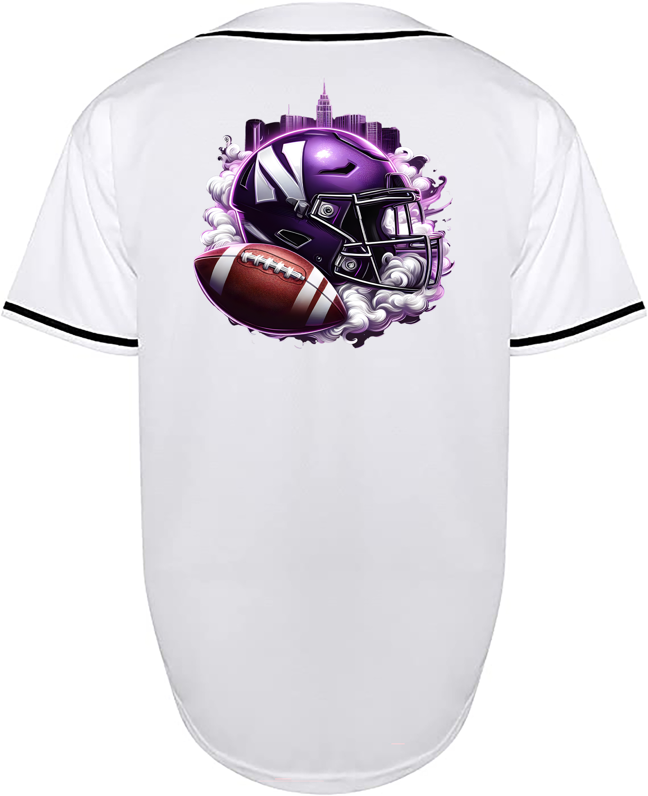 Custom Northwestern Wildcats Helmet Jersey