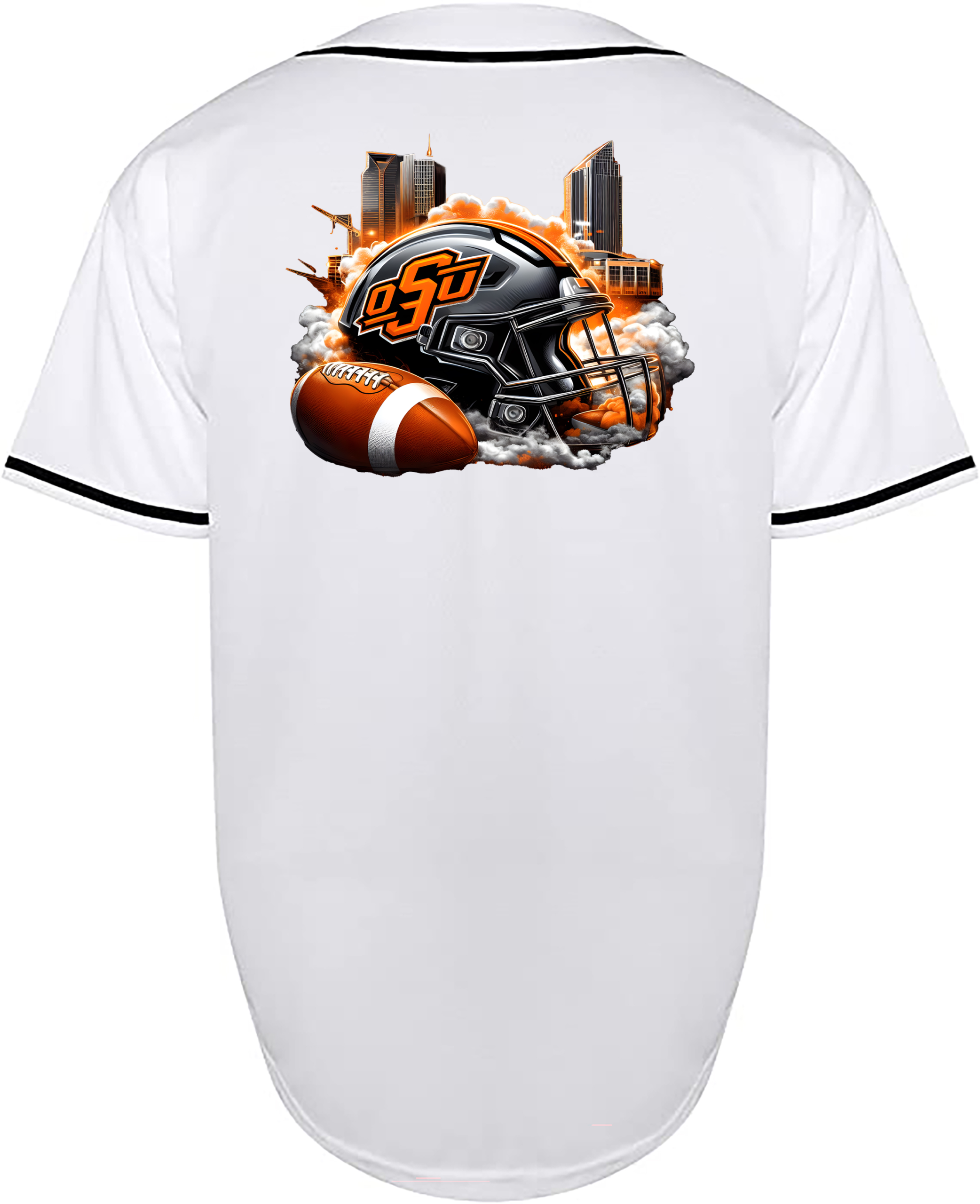 Custom Oklahoma State Cowboys Helmet Jersey