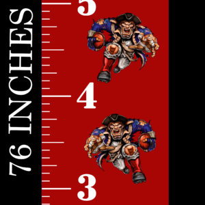 6FT Life Size Growth Chart New England Patriots