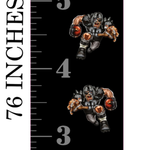 6FT Life Size Growth Chart Las Vegas Raiders