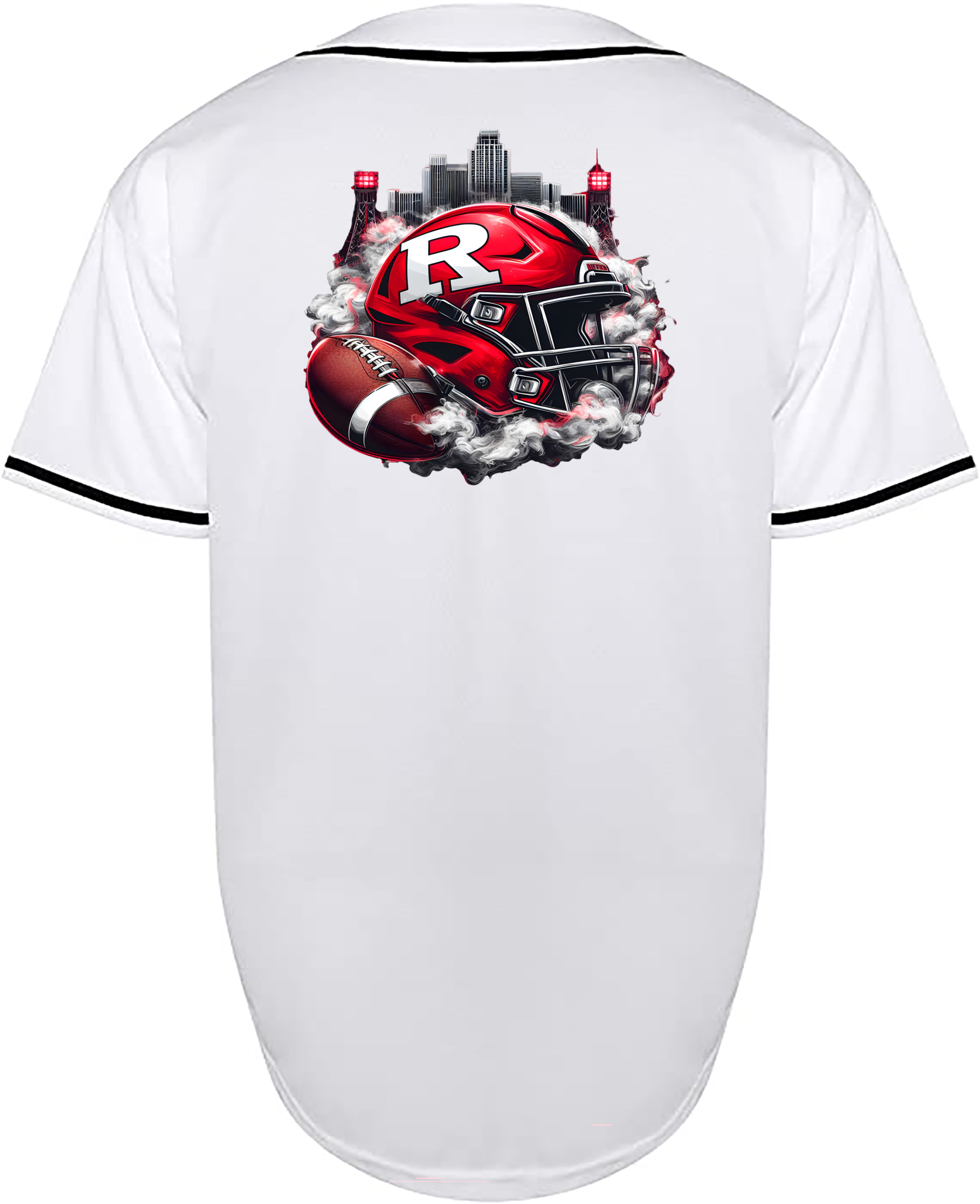 Custom Rutgers New Jersey Helmet Jersey