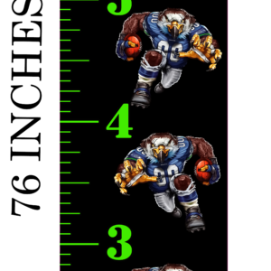 6FT Life Size Growth Chart Seattle Seahawks