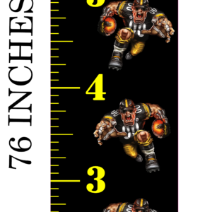 6FT Life Size Growth Chart Pittsburgh Steelers