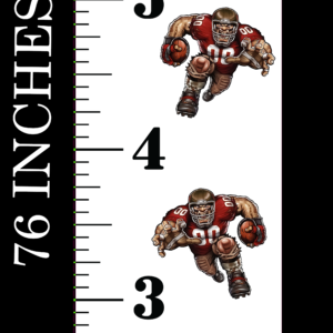 6FT Life Size Growth Chart Tampa Bay Buccaneers
